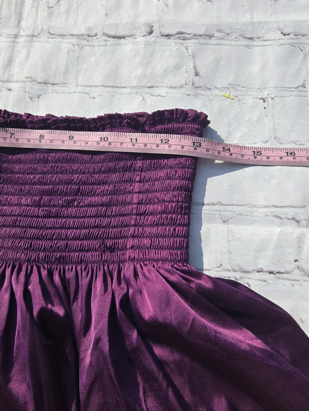 Natural Life Smocked Waist Plum Purple Flowy Pull On Daisy Shorts  M